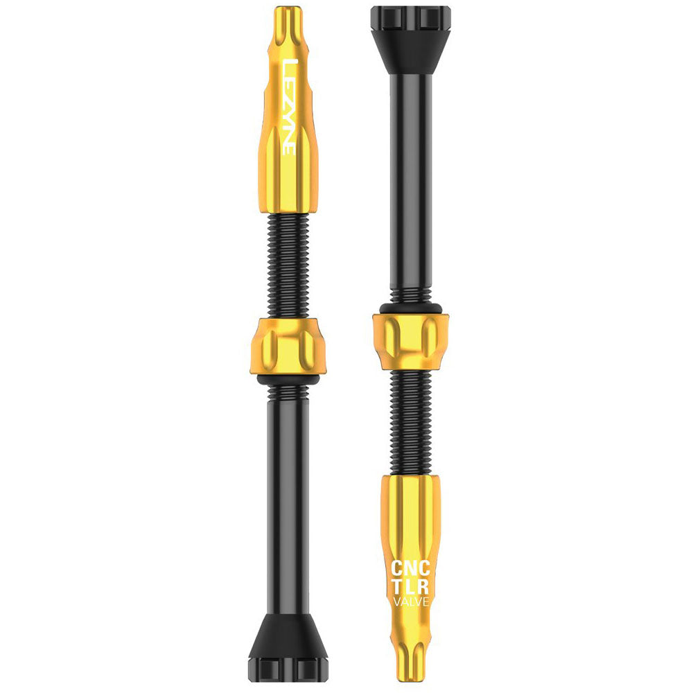 Lezyne CNC TLR Valves - Gold - 60mm