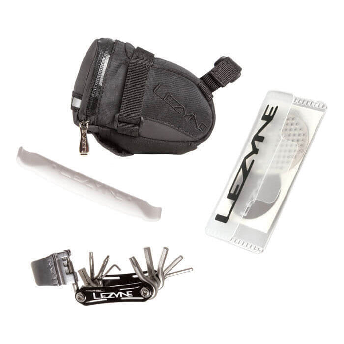 Lezyne Medium Caddy Loaded Saddle Bag and Tools