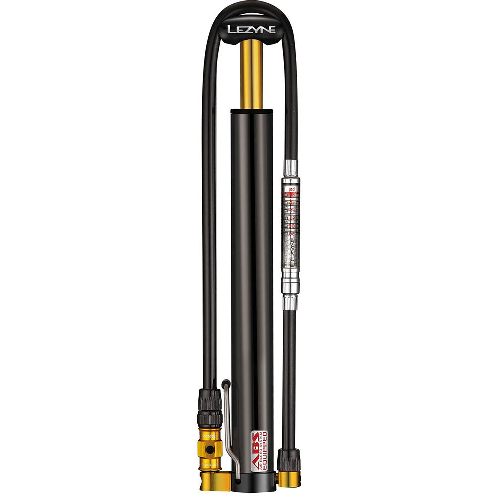 Lezyne Micro Floor Drive HVG High Volume Gauge Mini Pump - Black - 90psi