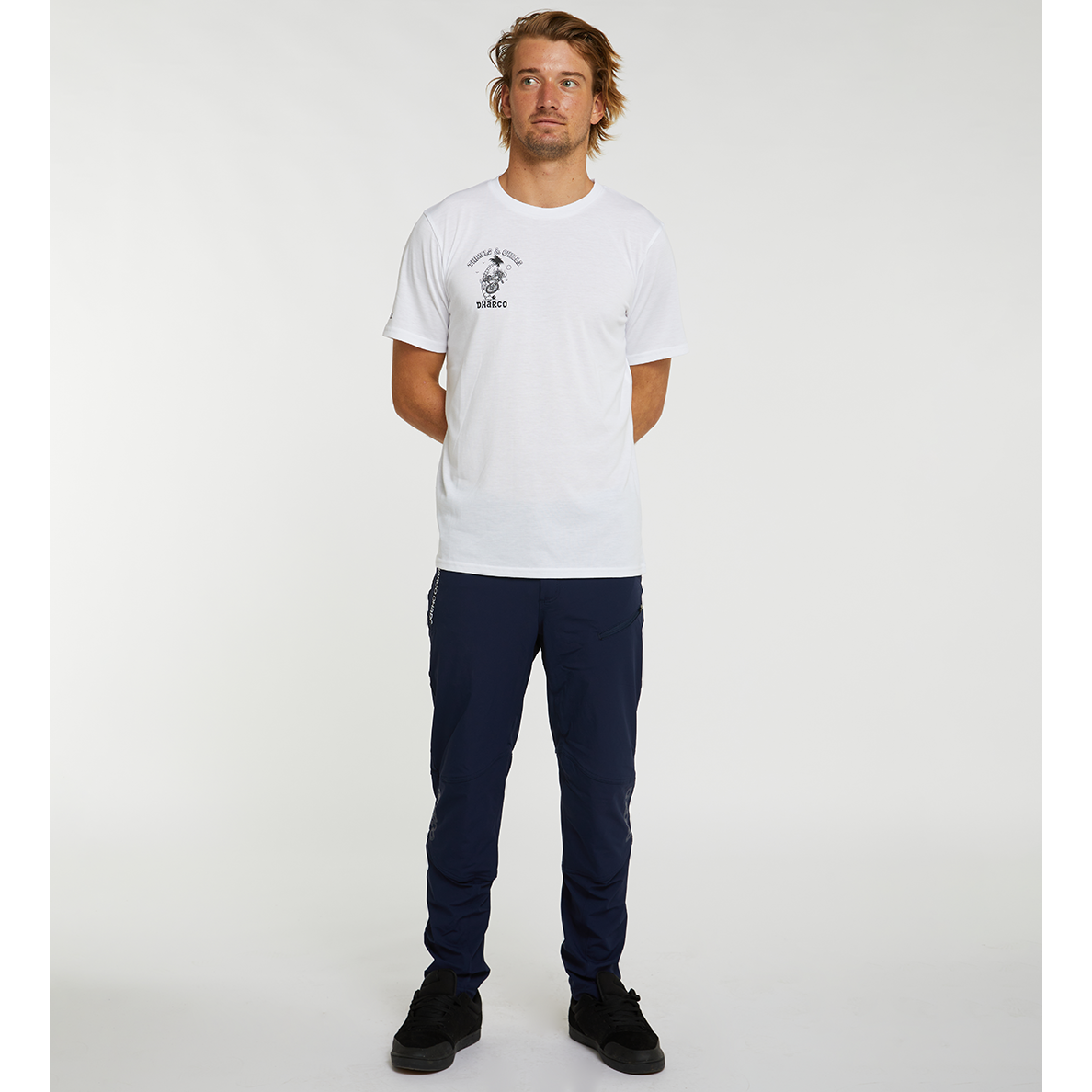 DHaRCO Men's Short Sleeve Tech Tee - S - T&C White
