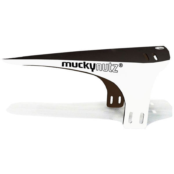 Mucky Nutz Face Fender Classic Mud Guard - Black - White