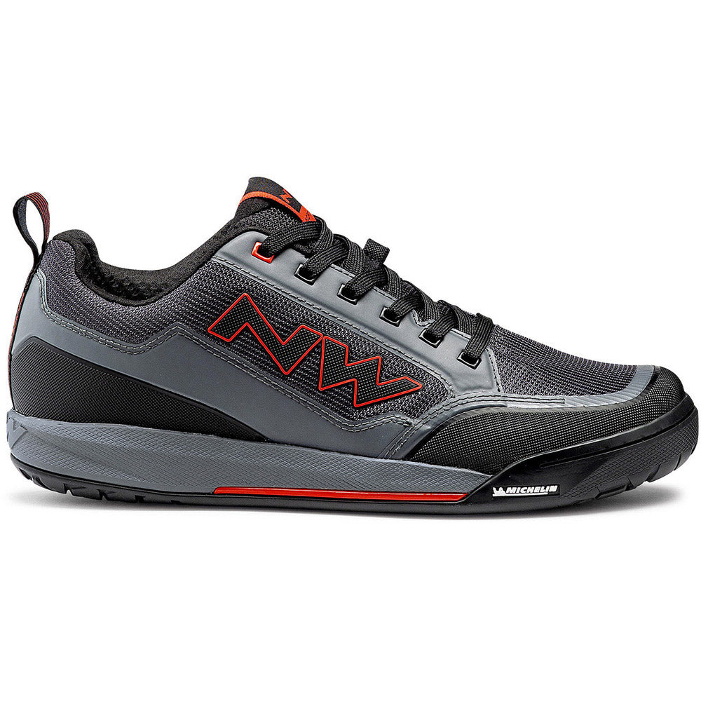 Northwave Clan Shoes - EU 42 - Anthracite - Red