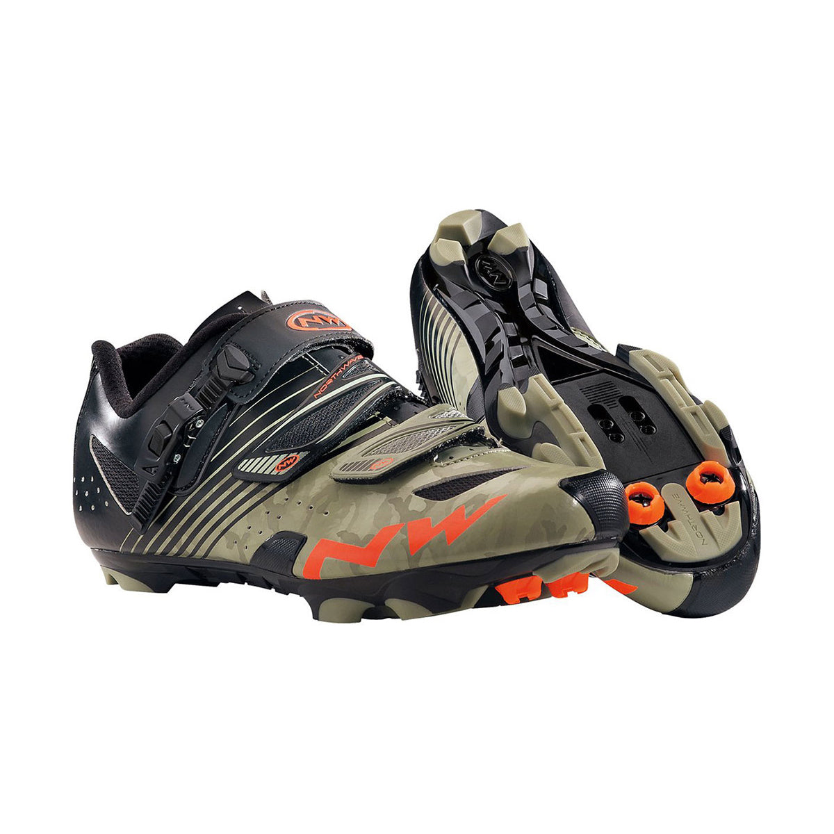 Northwave Hammer SRS Shoes - EU 38 - Camo - Black