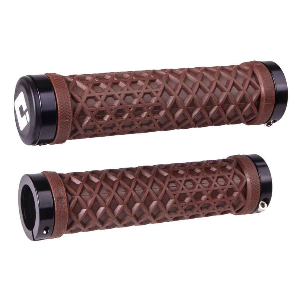 ODI Vans Bonus Pack Lock On Grips - Brown With Black Clamps