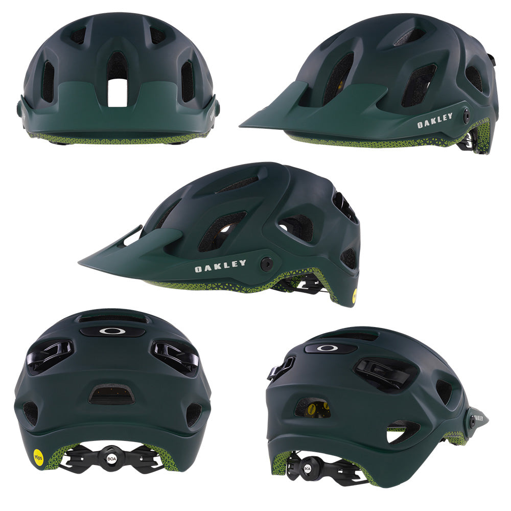 Oakley DRT5 MIPS Helmet - L - Hunter Green - Retina - Grey