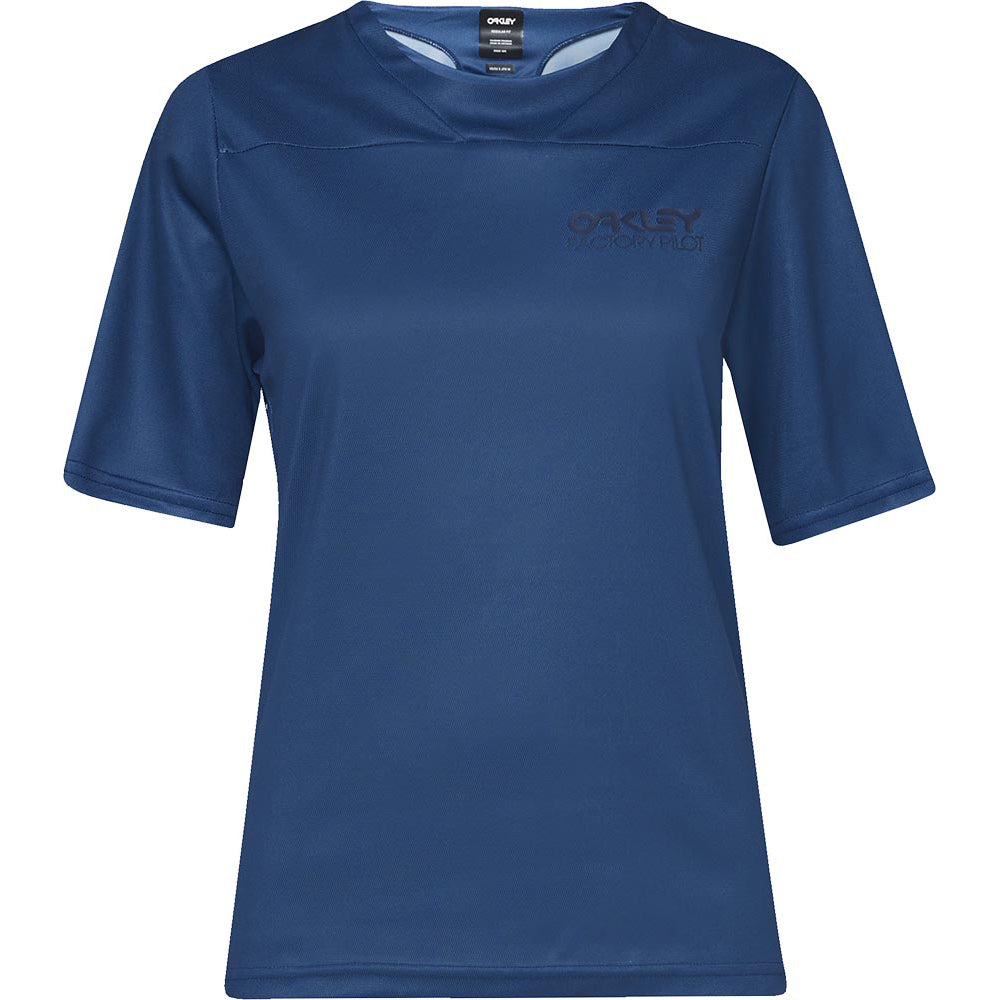 Oakley Factory Pilot Lite Women's Short Sleeve Jersey - L - Poseidon