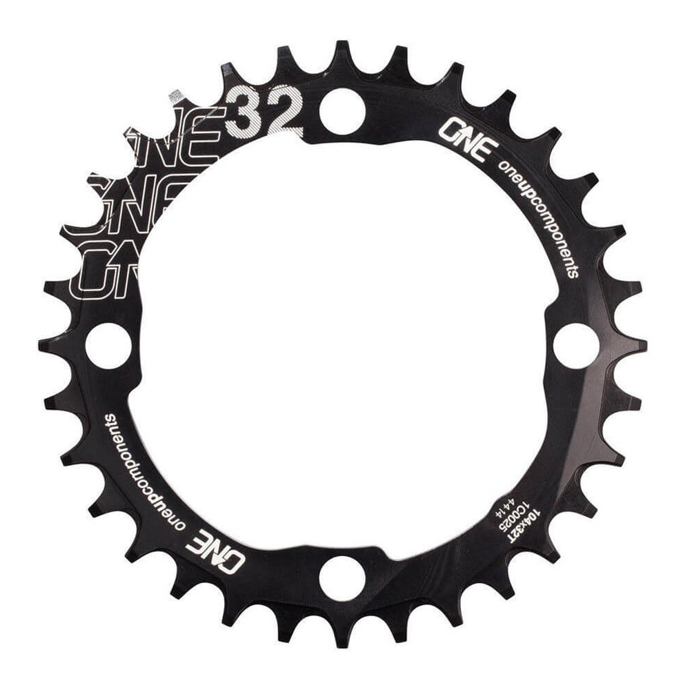 OneUp Components 4 Bolt Chainring - 104 BCD - Round - Black - 12 Speed Shimano - 30T
