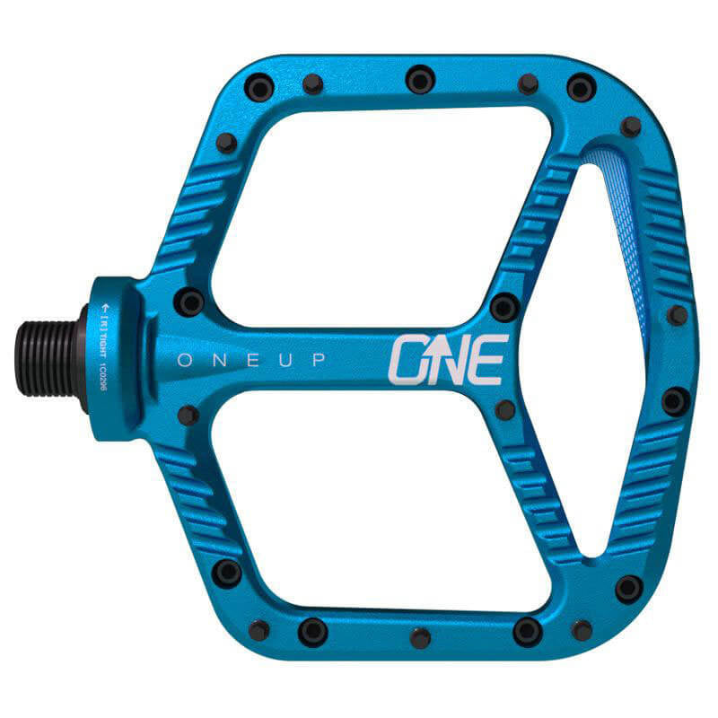 blue pedals OneUp Components Aluminium Pedals - Blue