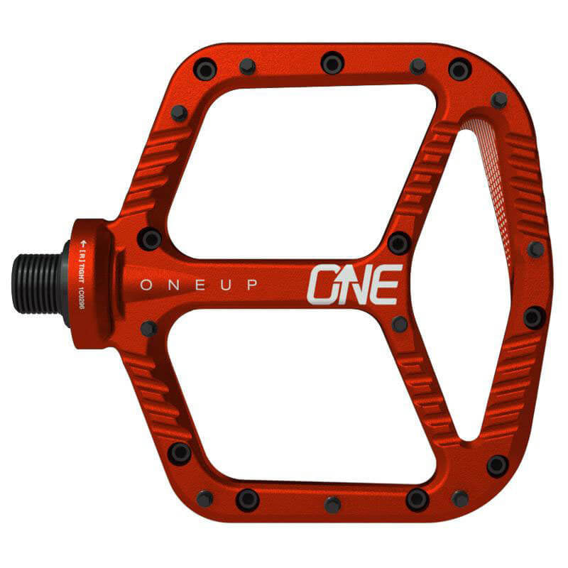 metal mtb pedals OneUp Components Aluminium Pedals - Red