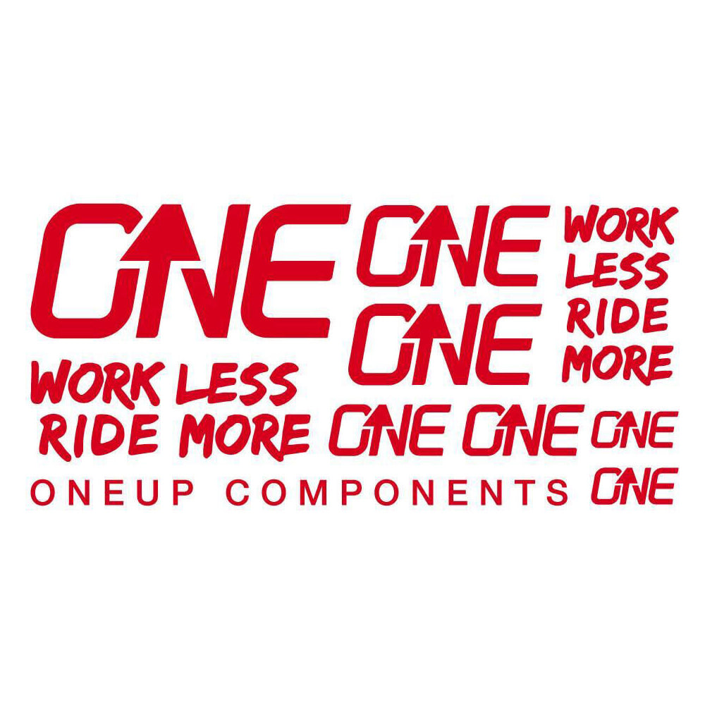 OneUp Components Carbon Bar Decal Sheet - Red