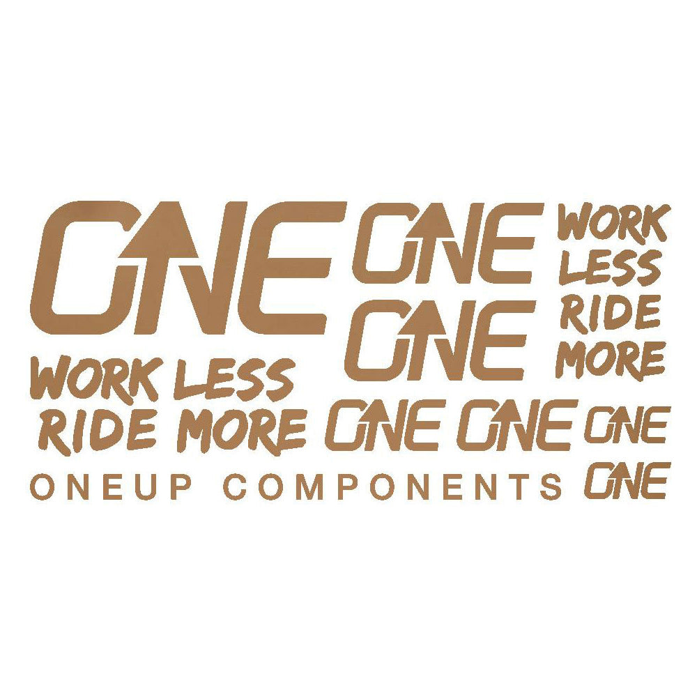 OneUp Components Carbon Bar Decal Sheet - SRAM Matte Bronze