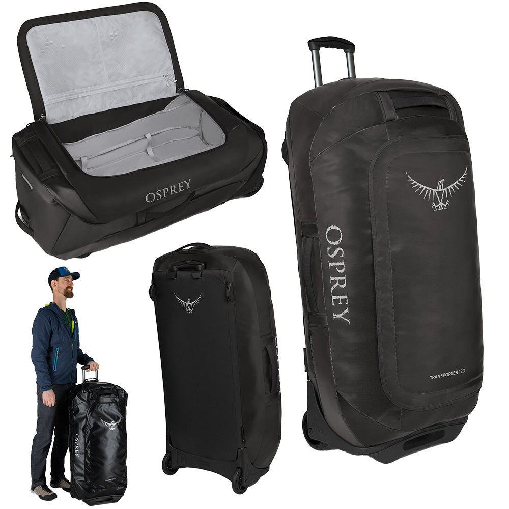 Osprey Transporter 120L Wheeled Duffel Bag - Black