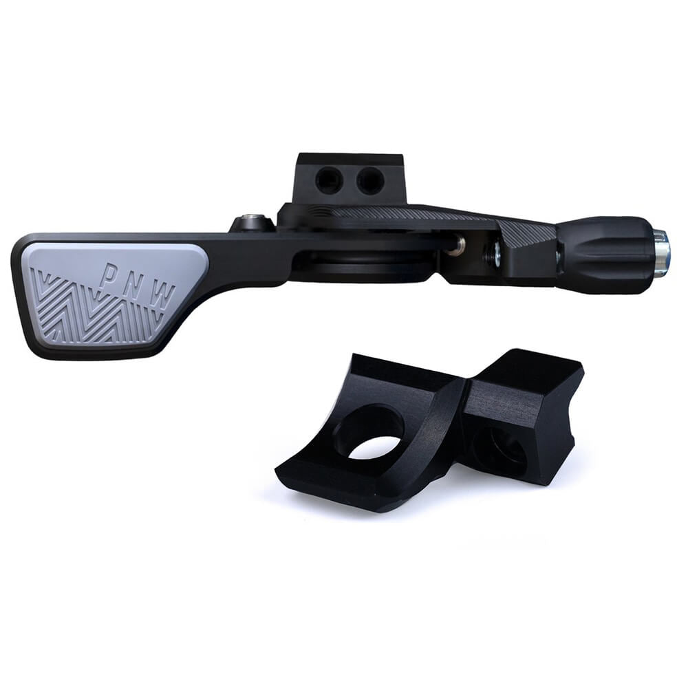 PNW Components Loam Dropper Lever Kit - Black - Grey - SRAM MatchMaker X