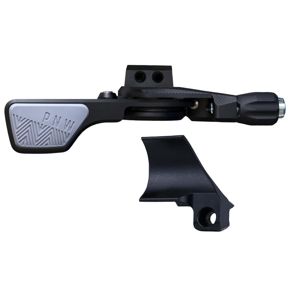 PNW Components Loam Dropper Lever Kit - Black - Grey - Shimano I-Spec II
