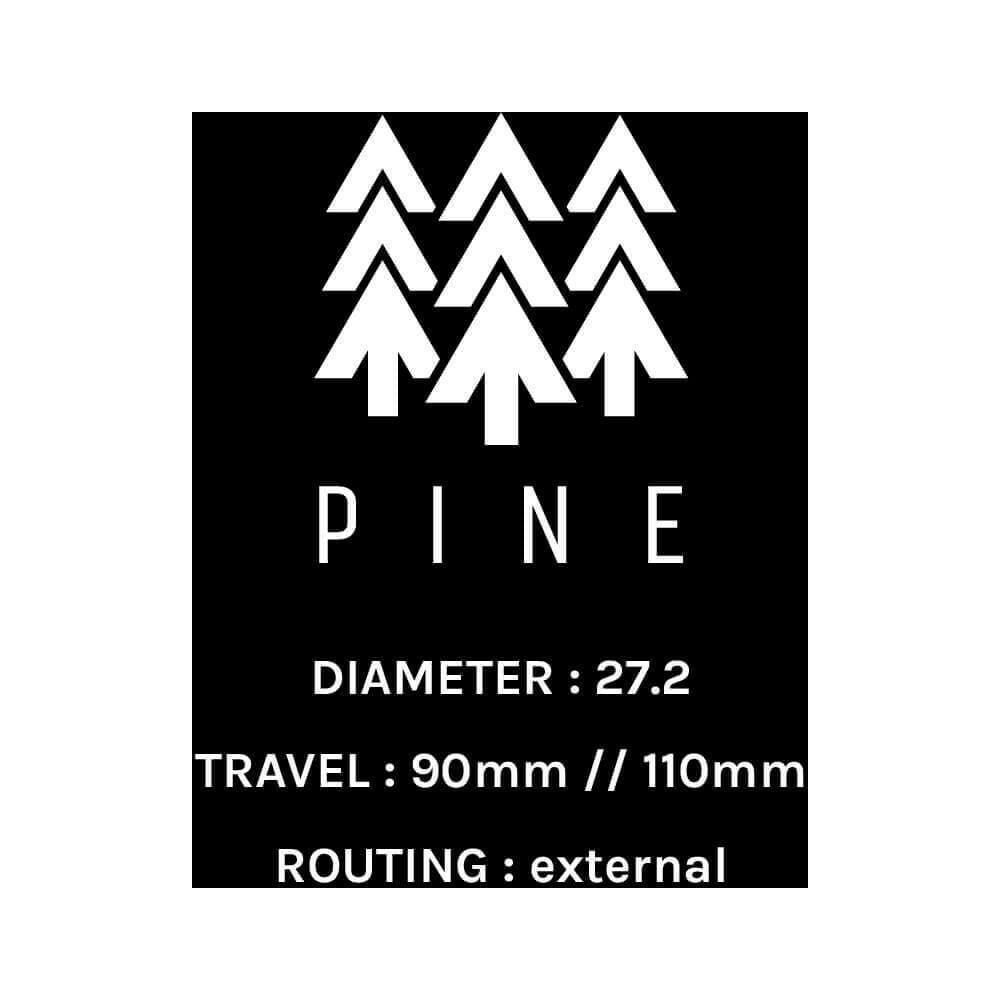 PNW Components Pine Dropper Post - V3 - No Remote Supplied - External - 27.2mm - 110mm - 390mm