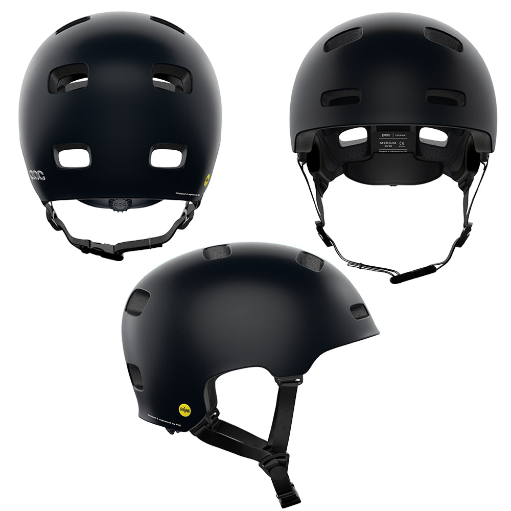 POC Crane MIPS Helmet - XL-2XL - Matte Black