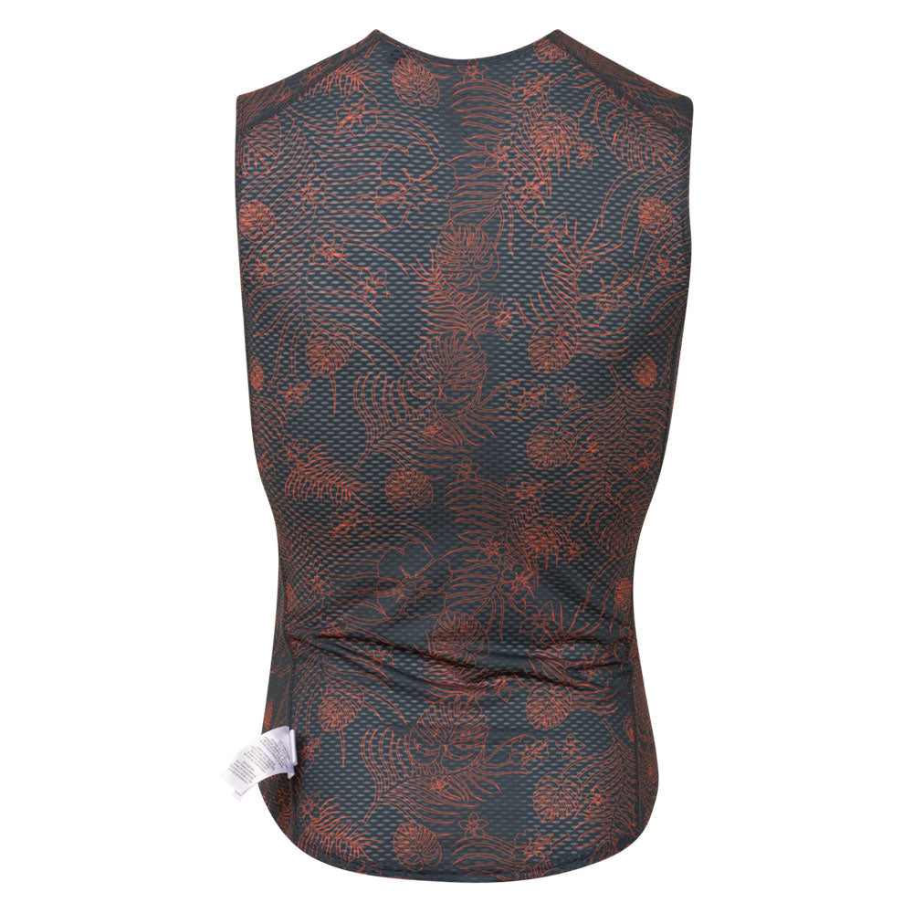 Pearl Izumi Transfer Mesh SL Sleeveless Base Layer - 2XL - Dark Ink Sunset Orange Palm