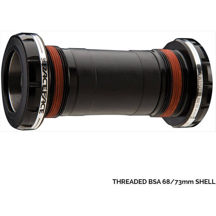 Race Face 30mm Spindle Bottom Bracket - 30mm - BSA Threaded - 68-73mm - 2019