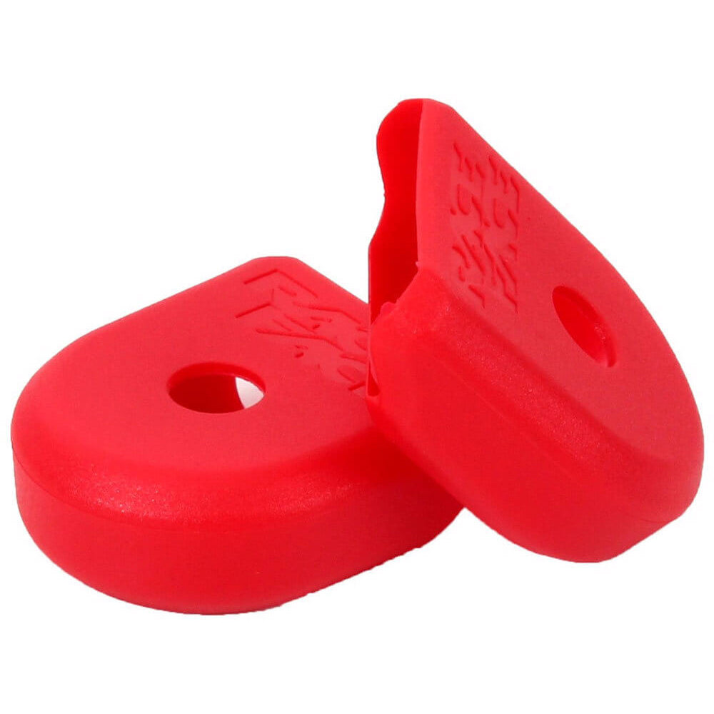Race Face Crank Boots Pair - Red - Small - Alloy