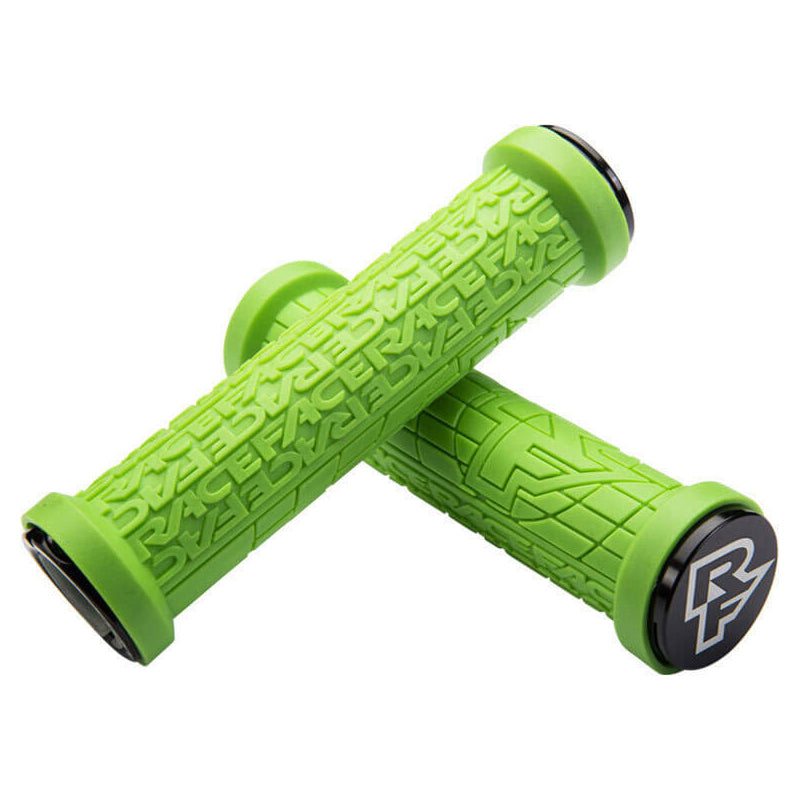 Race Face Grippler Lock On Grips - Green With Black Clamps - 33mm