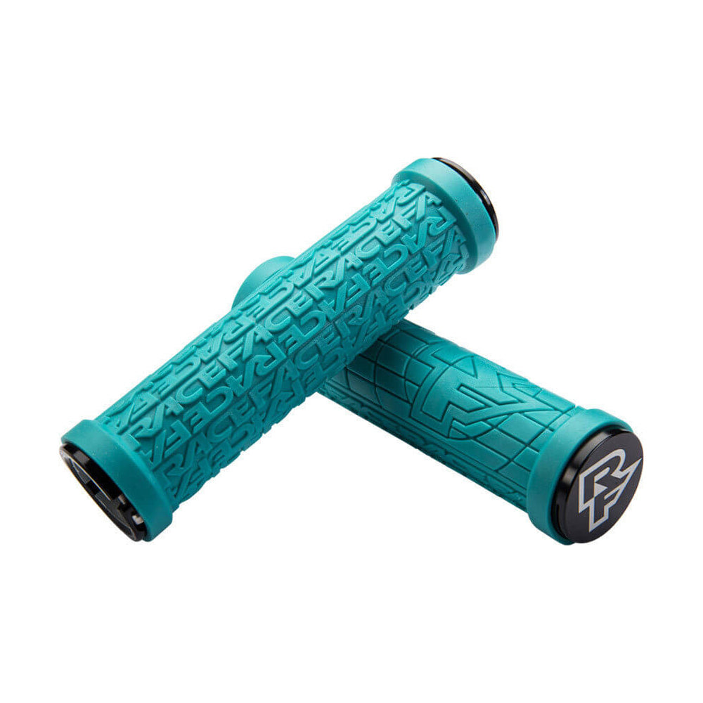 Race Face Grippler Lock On Grips - Turquoise With Black Clamps - 33mm