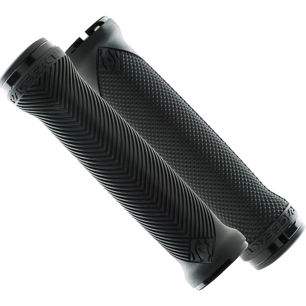 Race Face Love Handle Lock On Grips - Black With Black Clamps