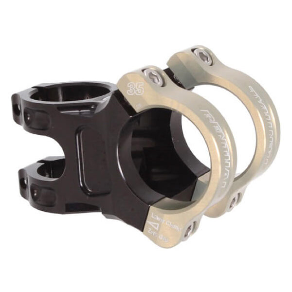 Renthal Apex Stem - Black - Gold - 35mm - 50mm x 6 Degree - 1 1-8th Inch