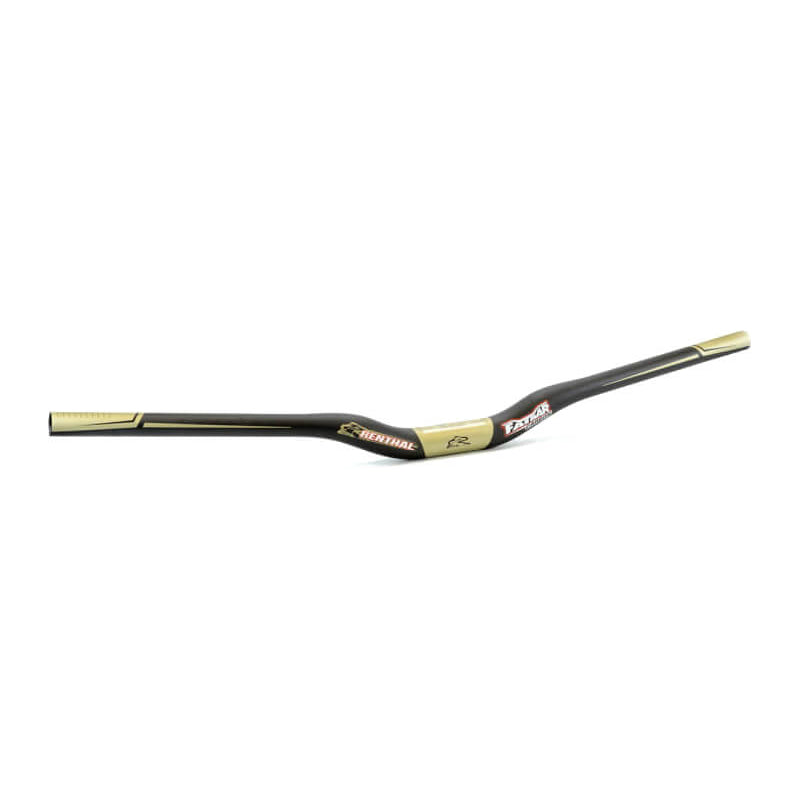Renthal FatBars DH Carbon Bars - Black - Gold - 31.8mm - 30 Rise - 800