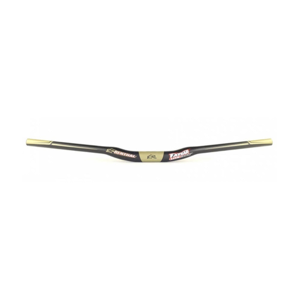 Renthal FatBars Lite Carbon Bars - Black - Gold - 31.8mm - 0 Rise - 780