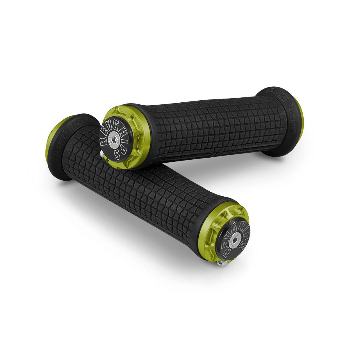 RevGrips Pro Series Grips - Black With Green Clamps - RG7