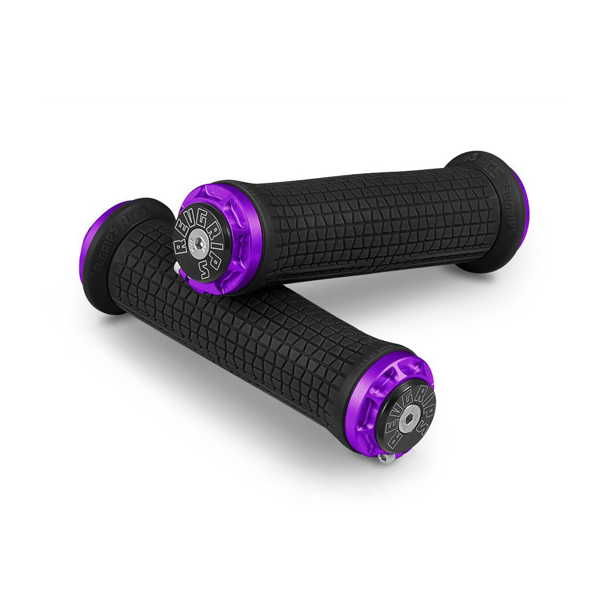 RevGrips Pro Series Grips Black With Purple Clamps RG4