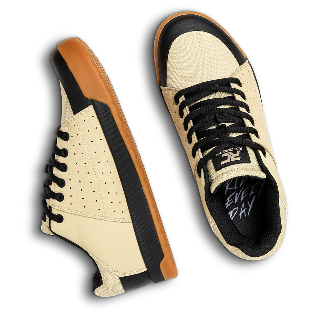 Ride Concepts Livewire Flat Shoes - US 11.5 - Sand - Black