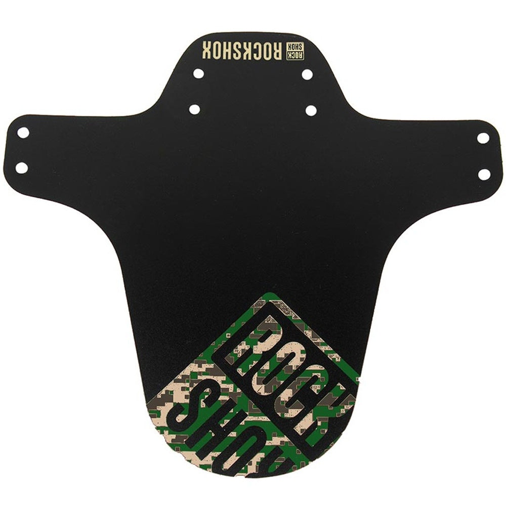 Rockshox Mud Guard Fender - Black - Digi Camo Green