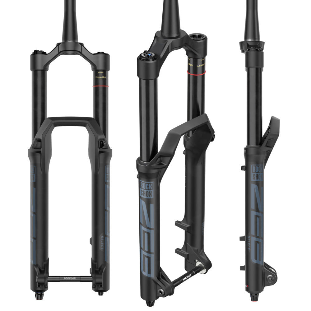 Rockshox Zeb Select Charger RC Debonair+ A2 Fork - 29 Inch - 160mm - 15x110mm Boost - 44mm - Maxle Stealth - 2023 - Tapered 1 1-8-1.5 Inch - Diffusion Black