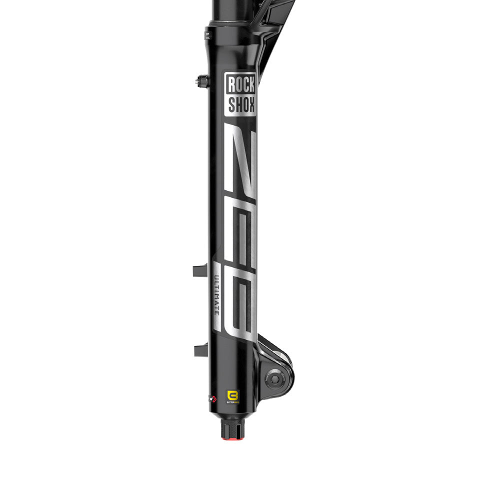 Rockshox Zeb Ultimate Charger 3 RC2 Debonair+ A2 Fork - Gloss Black - 15x110mm Boost - Maxle Stealth - 44mm - 180mm - 2023 - Tapered 1 1-8-1.5 Inch - 27.5 Inch