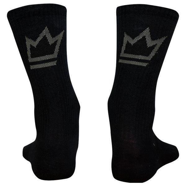Royal Racing Crew Socks - S-M - Black