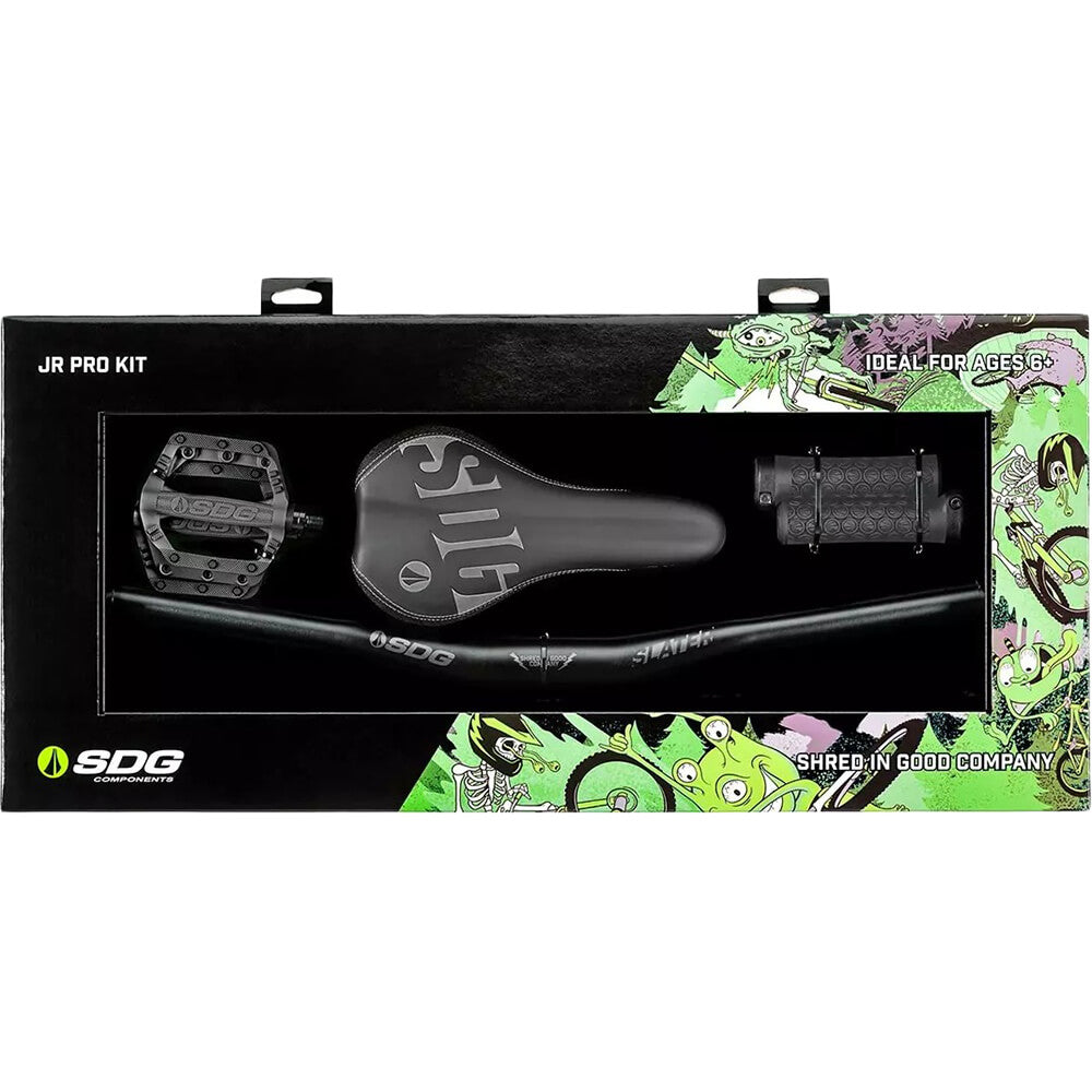 sdg slater pedals SDG Junior Pro Bars Grips Pedals and Saddle Kit