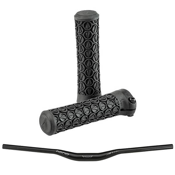 SDG Junior Pro Bars Grips Pedals and Saddle Kit - Black - 31.8mm - 20 Rise - 650