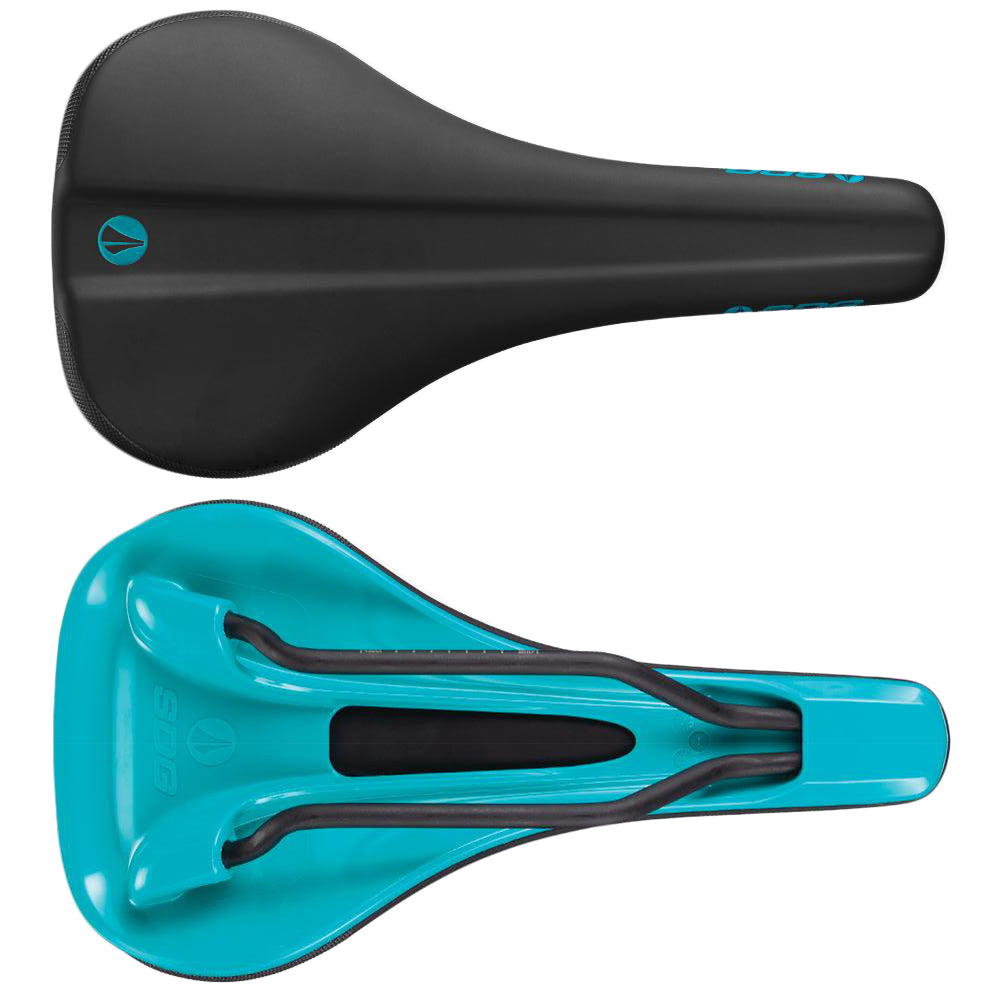 SDG Bel-Air 3.0 Saddle - Turquoise - Lux-Alloy Rails