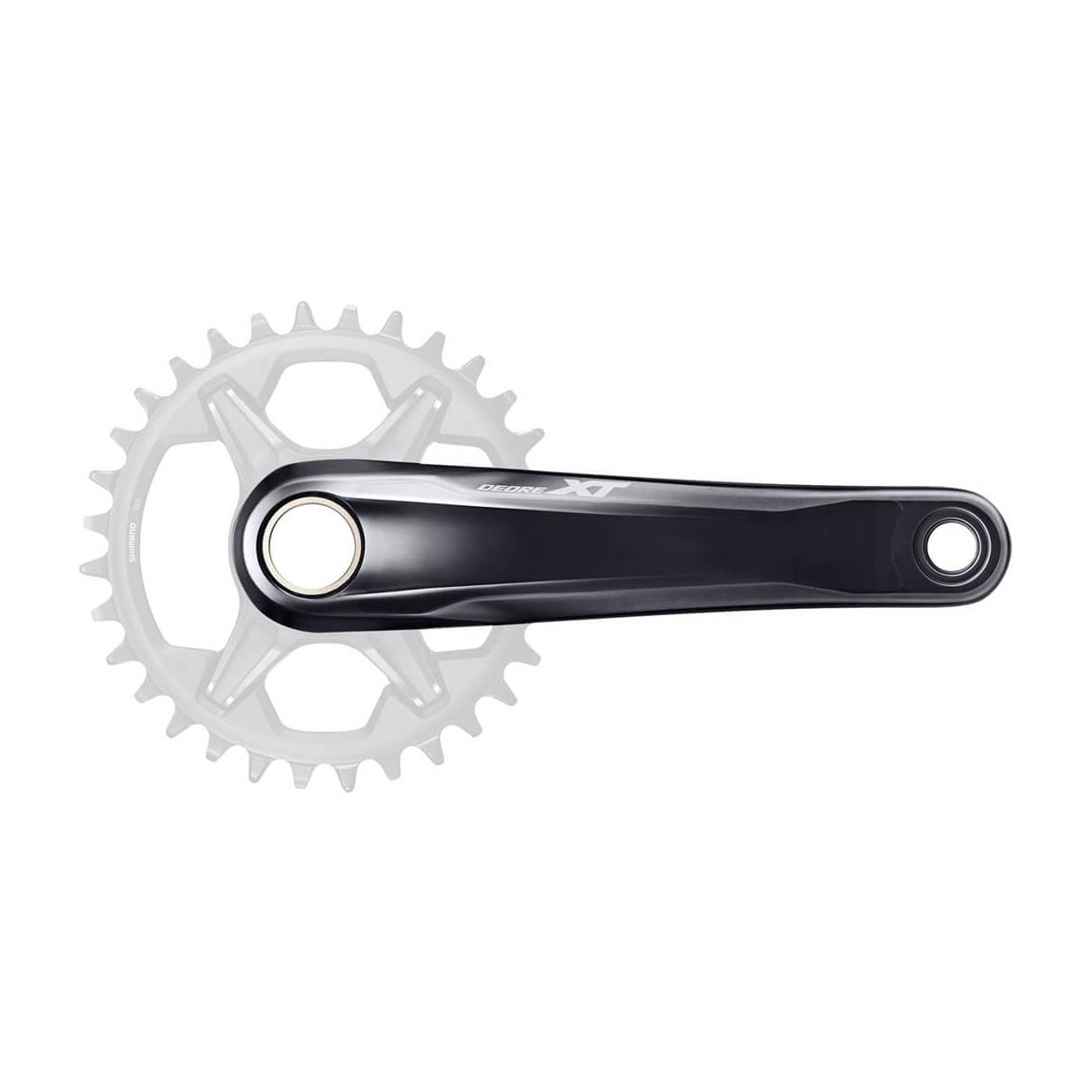 Shimano XT FC-M8100 1x12 Speed Crank Arms - 24mm - Shimano Direct Mount - No Spider - No Chainring - 55mm Chainline - Black - 175mm - 68-73mm