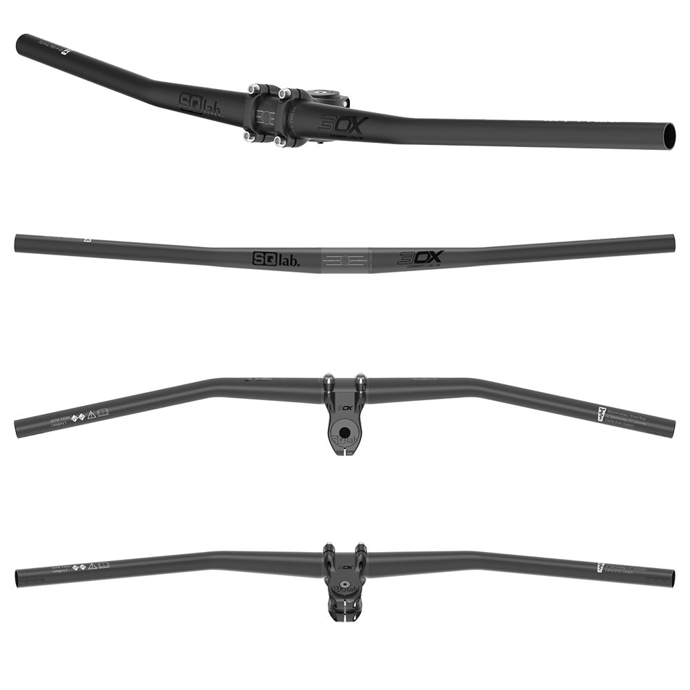 SQLab 3OX Carbon Bar - 31.8mm - 780mm - 15mm - Black - 12 Degree Backsweep