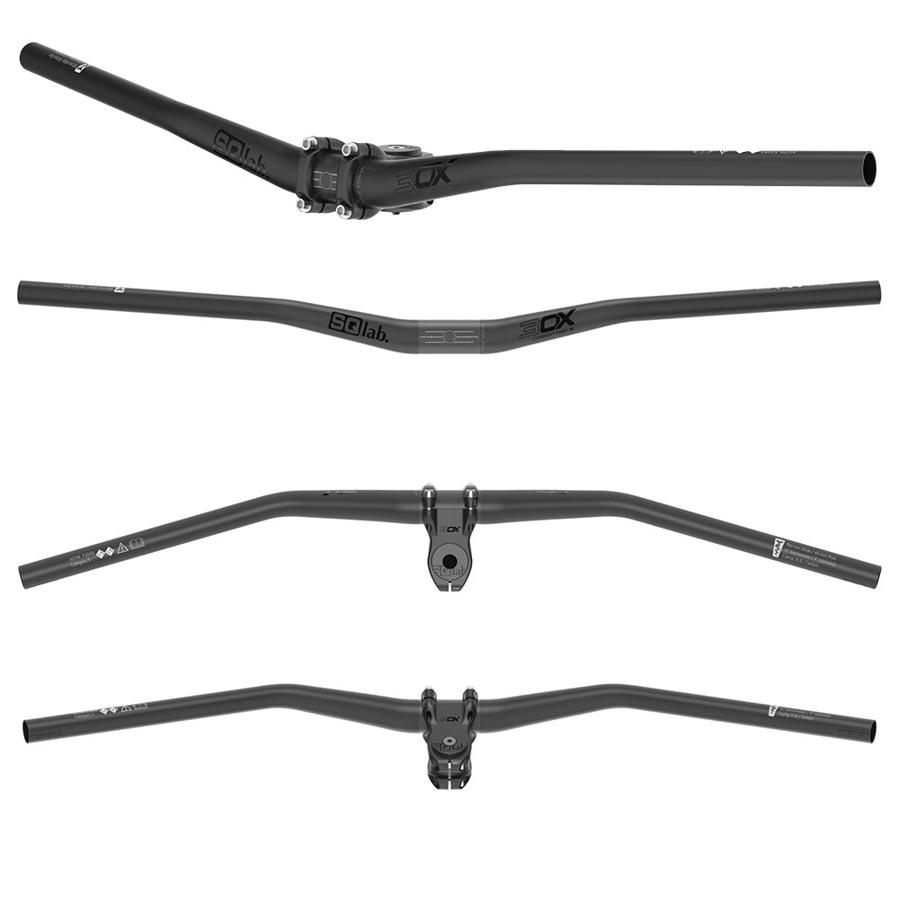 SQLab 3OX Carbon Bar - 31.8mm - 780mm - 45mm - Black - 16 Degree Backsweep