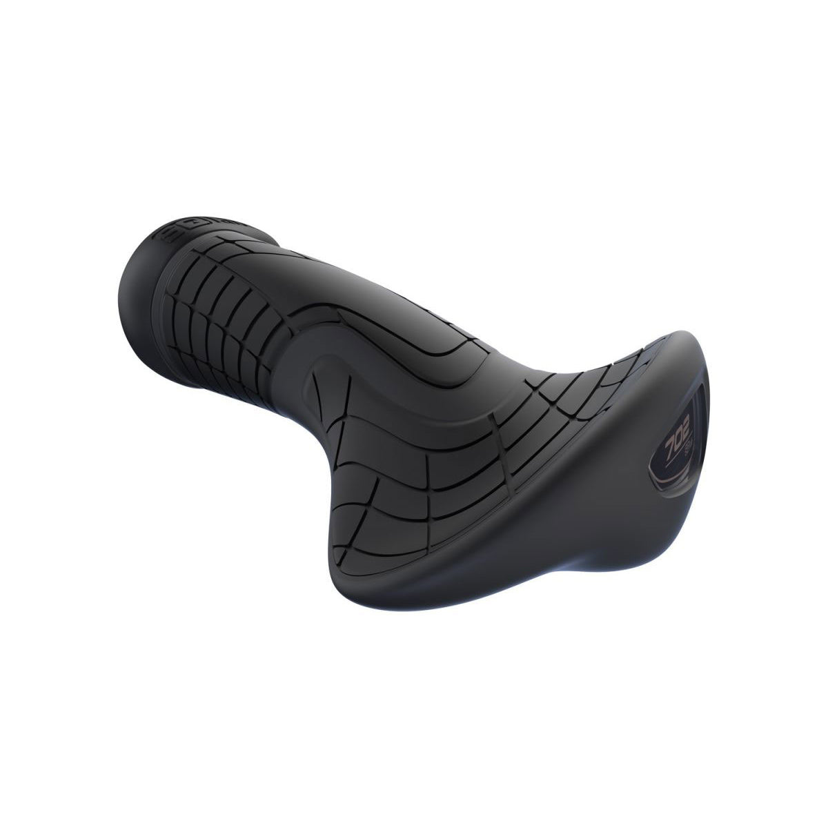 SQLab 702 Ergonomic Lock On Grips - Black With Black Clamps - M