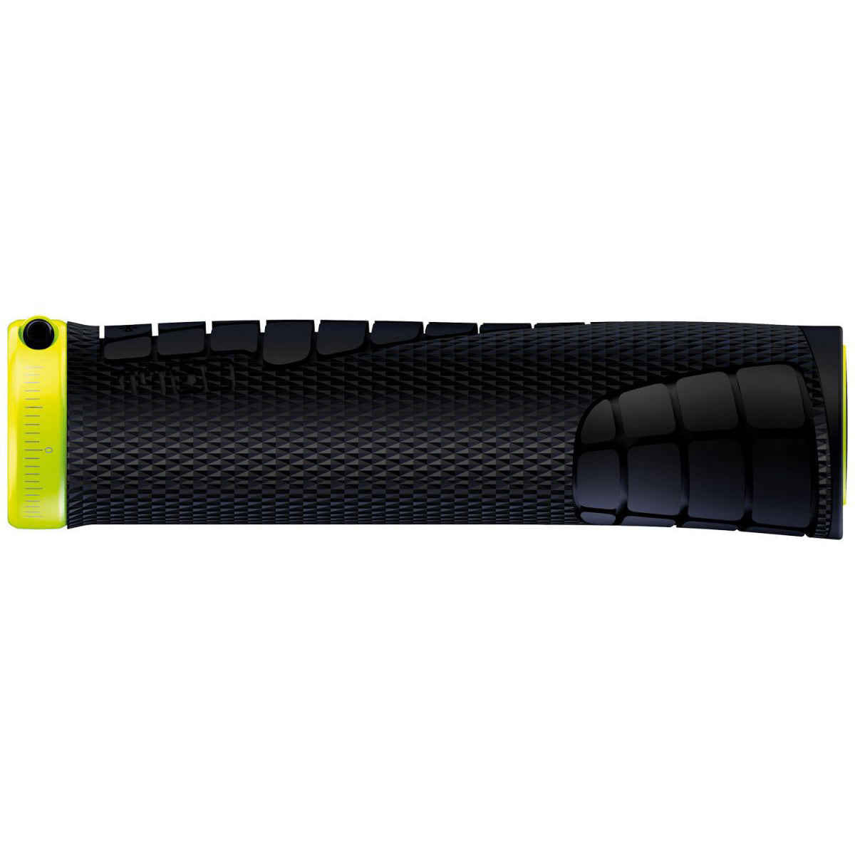 SQLab 7OX Lock On Grips - Black With Flow Yellow Clamps - M