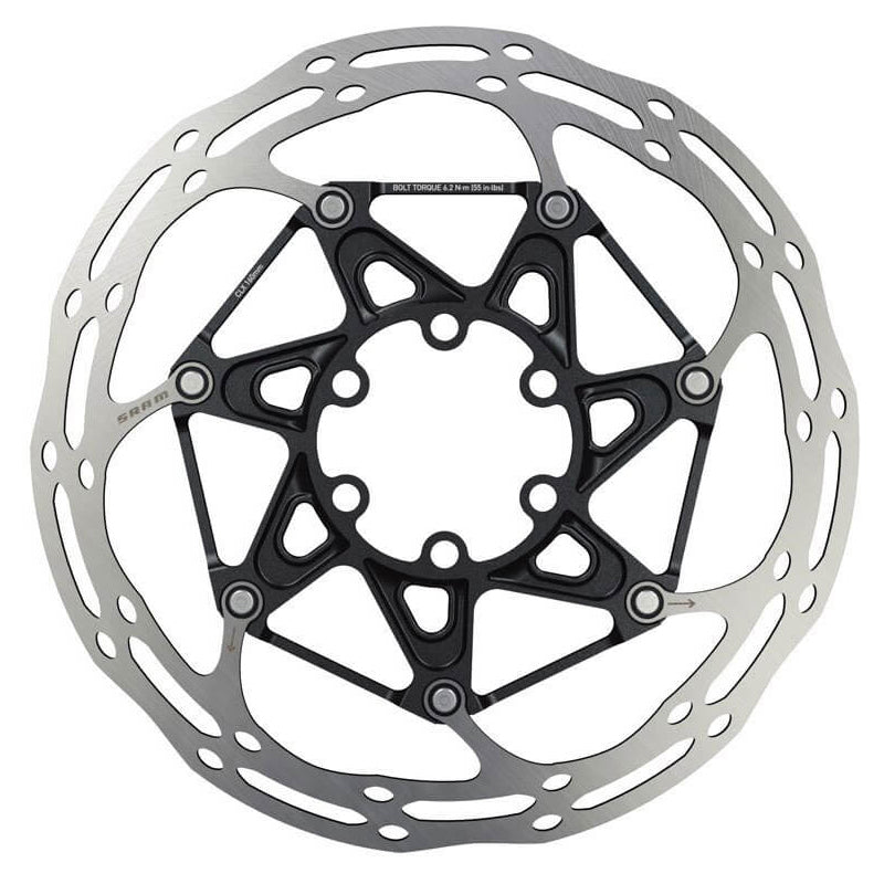SRAM Centreline 2 Piece 6 Bolt Disc Brake Rotor - 140mm - Rounded Edges - 6 Bolt
