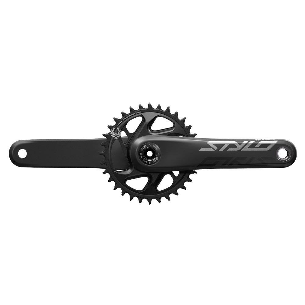SRAM Stylo Eagle Carbon DUB Crankset - 28.99mm DUB - SRAM Direct Mount - X-Sync 2 Direct Mount - Steel - 55mm Chainline - Black - 170mm - 68-73mm - 32T