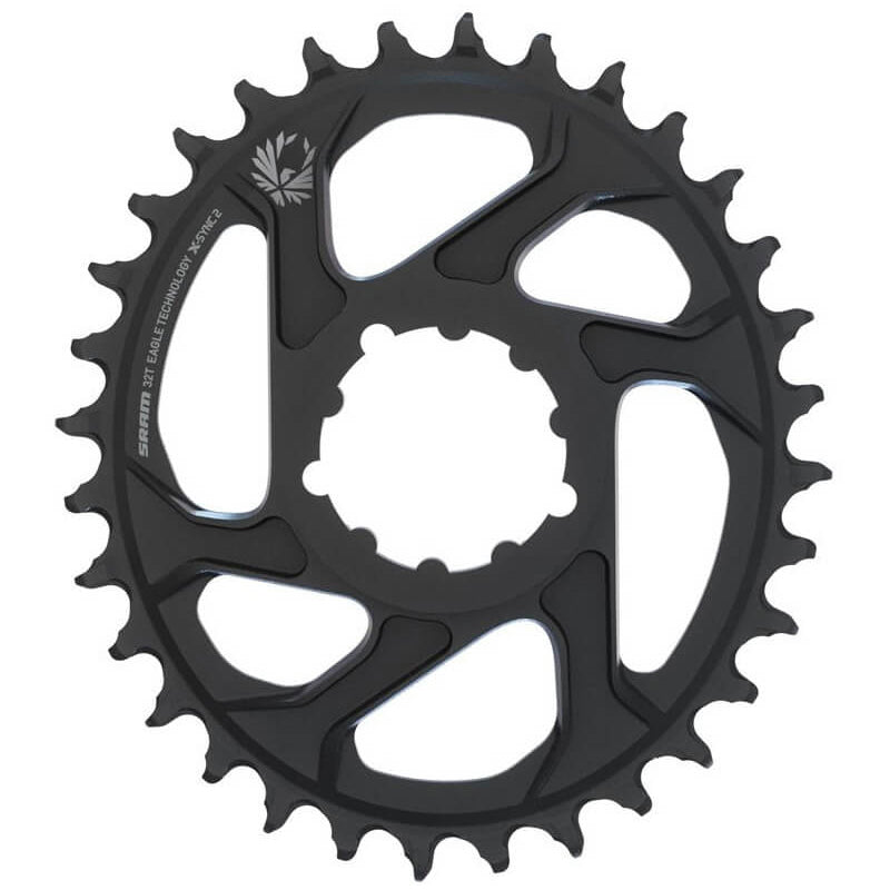 SRAM X-SYNC 2 12 Speed Direct Mount Chainring - SRAM Direct Mount - 3mm Boost - Oval - Black - 34T