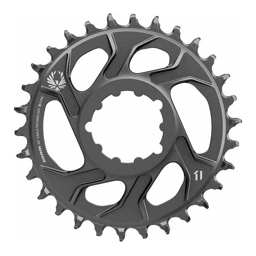 SRAM X-SYNC 2 12 Speed Direct Mount Chainring - SRAM Direct Mount - 3mm Boost - Round - Black - 34T