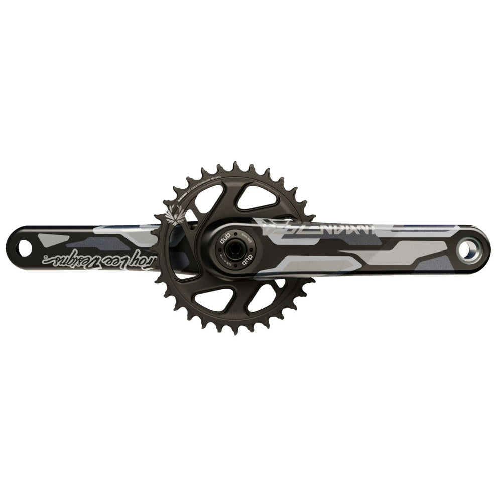 SRAM - TLD Descendant DUB Carbon Crankset - 28.99mm DUB - SRAM Direct Mount - X-Sync 2 Direct Mount - 3mm Boost - Red - 175mm - 68-73mm - 32T