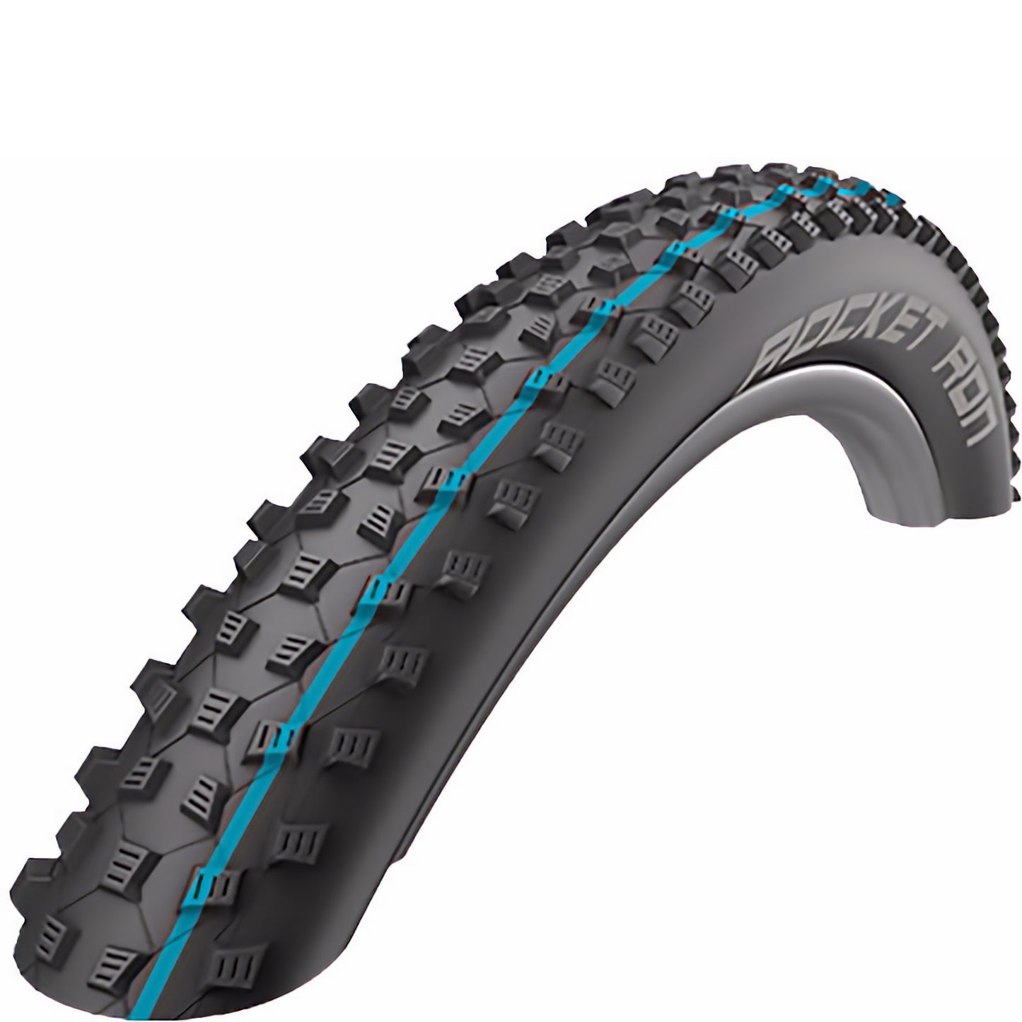 Schwalbe Rocket Ron Tyre - Black - Blue - TLE Kevlar Folding - Super Ground - Addix SpeedGrip - 2.25 Inch - 29 Inch